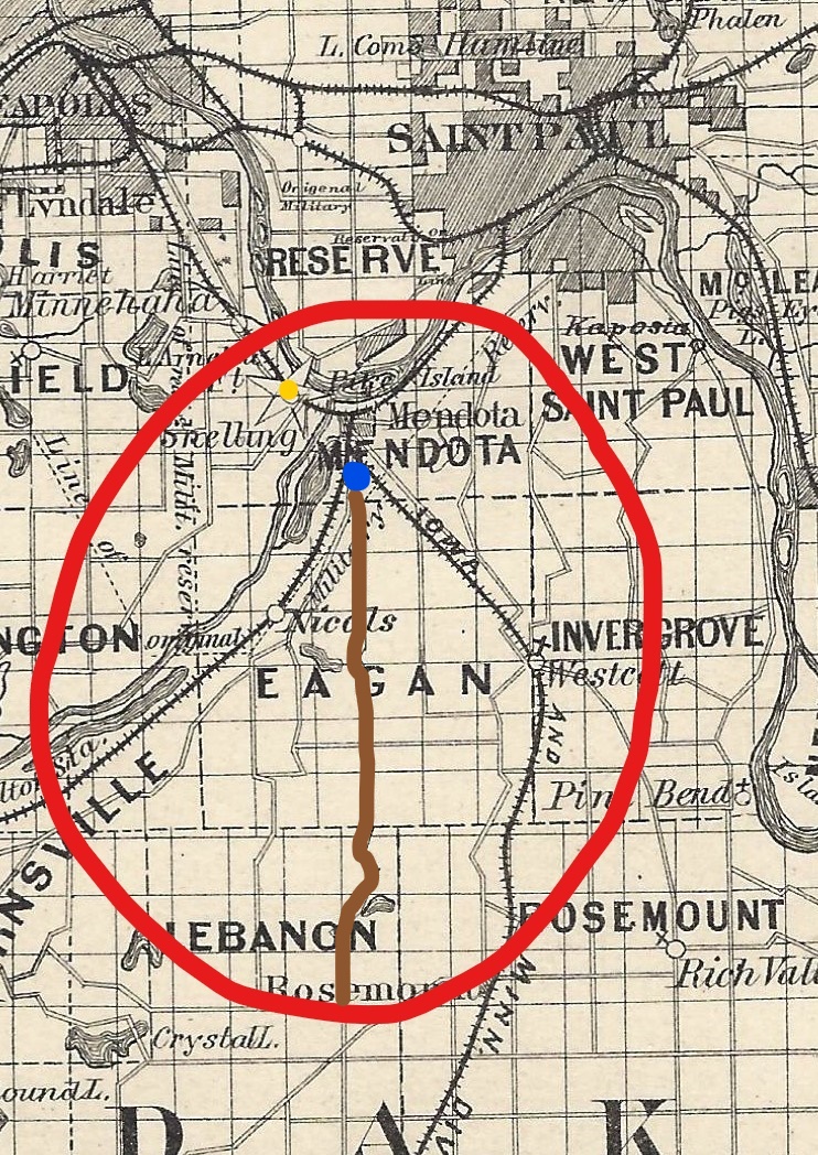 A map of the area around eganstown, pennsylvania.