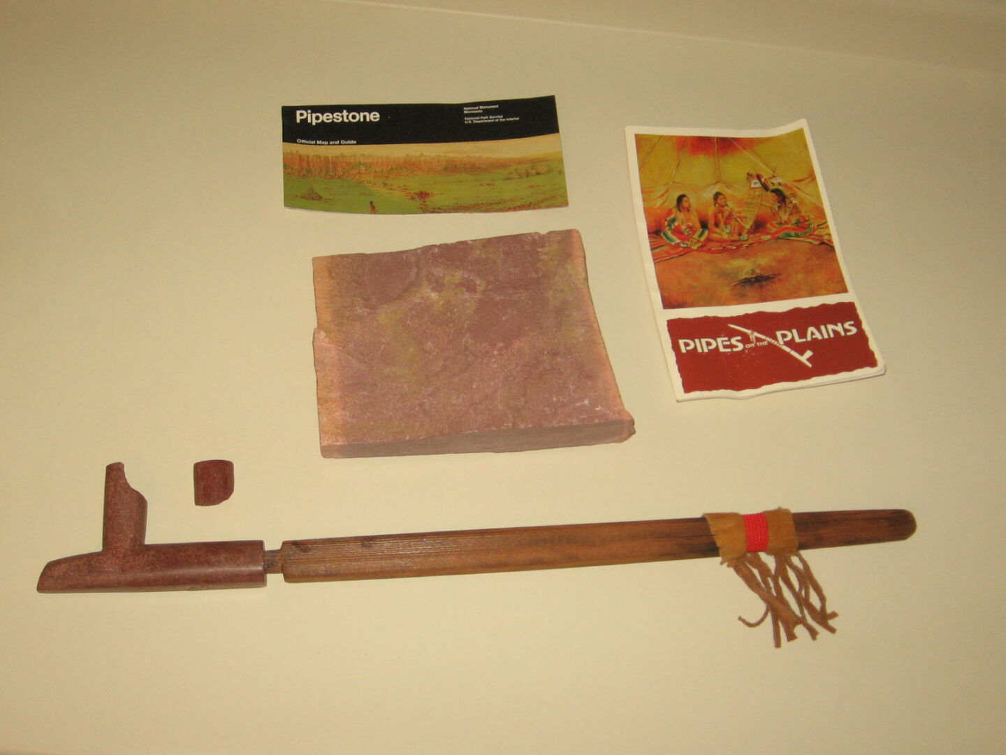 A wall with several different items on it.