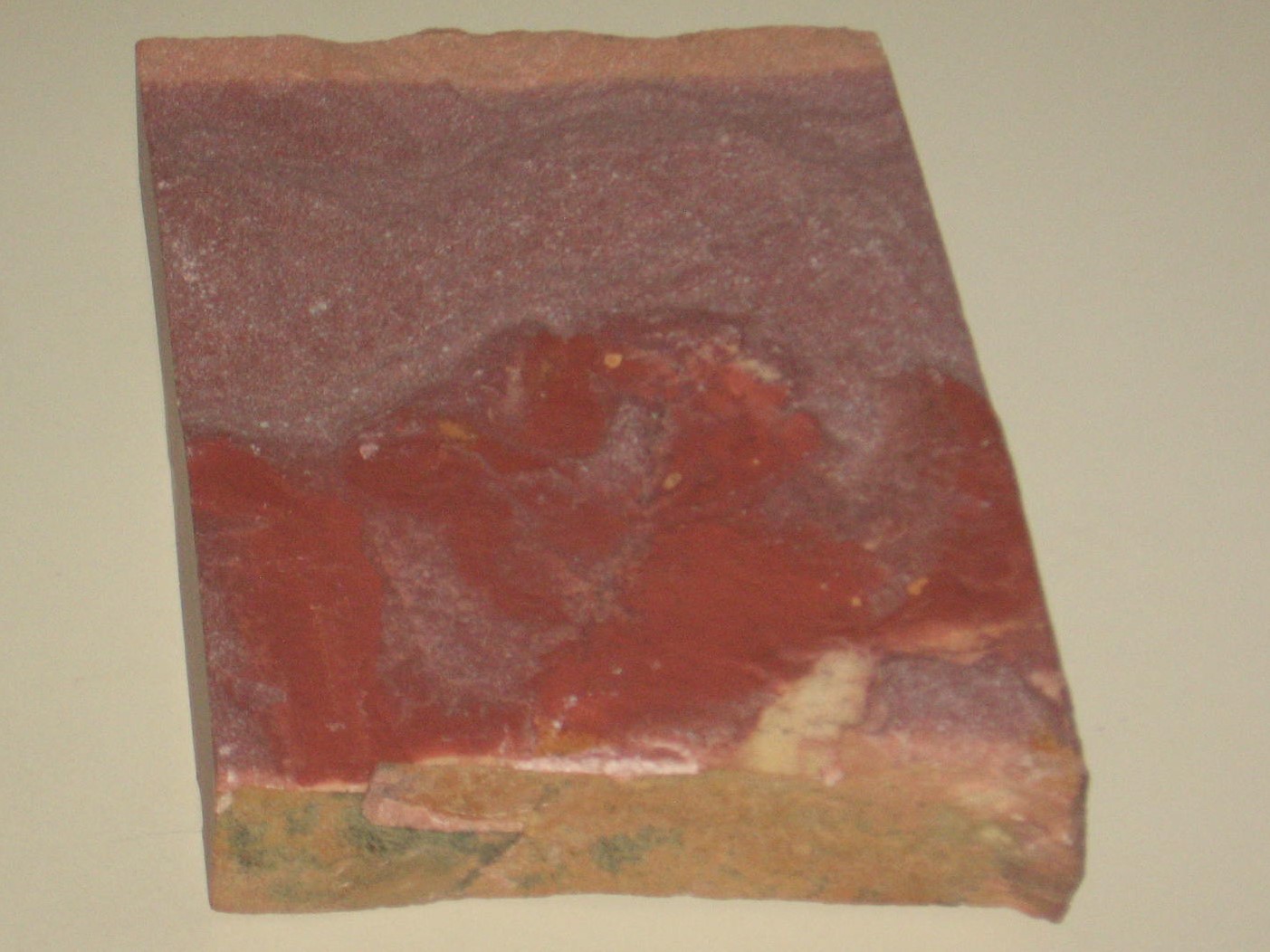 A piece of food that is sitting on the table.