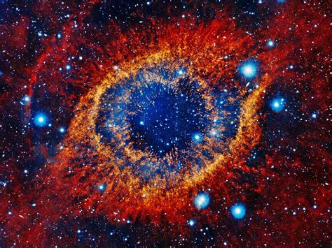 A picture of the eye of god in space.