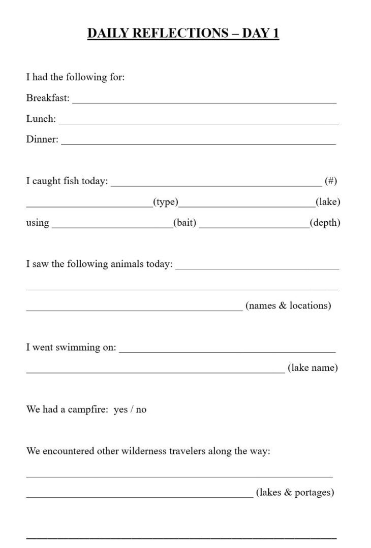 A form that has been written to fill out.