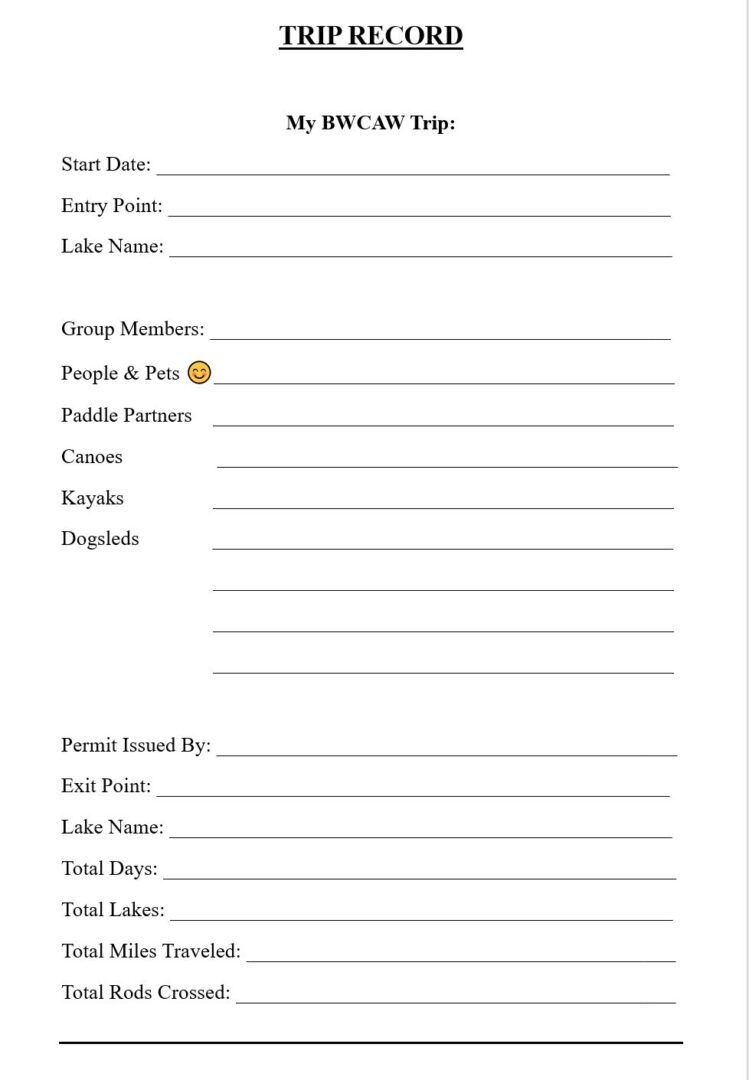 A sheet of paper with names and places for people to sign.