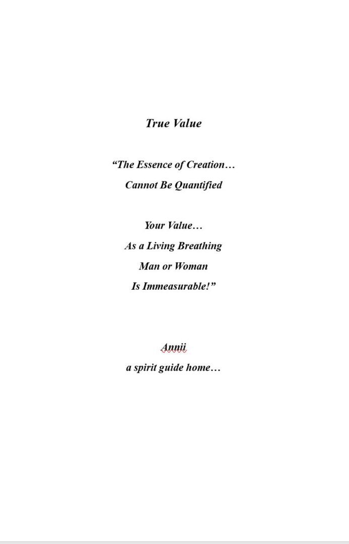 A page of the book titled true value